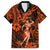 Hawaii Hula Girl Family Matching Long Sleeve Bodycon Dress and Hawaiian Shirt Polynesian Pattern Orange Version LT01 Dad's Shirt - Short Sleeve Orange - Polynesian Pride