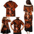 Hawaii Hula Girl Family Matching Puletasi Dress and Hawaiian Shirt Polynesian Pattern Orange Version LT01 - Polynesian Pride