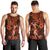 Hawaii Hula Girl Men Tank Top Polynesian Pattern Orange Version LT01 - Polynesian Pride