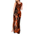 Hawaii Hula Girl Tank Maxi Dress Polynesian Pattern Orange Version LT01 - Polynesian Pride