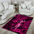 Hawaii Hula Girl Area Rug Polynesian Pattern Pink Version LT01 - Polynesian Pride