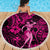 Hawaii Hula Girl Beach Blanket Polynesian Pattern Pink Version LT01 - Wonder Print Shop