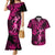 Hawaii Hula Girl Couples Matching Mermaid Dress and Hawaiian Shirt Polynesian Pattern Pink Version LT01 Pink - Polynesian Pride