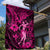 Hawaii Hula Girl Garden Flag Polynesian Pattern Pink Version LT01 - Polynesian Pride