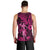 Hawaii Hula Girl Men Tank Top Polynesian Pattern Pink Version LT01 - Polynesian Pride