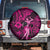 Hawaii Hula Girl Spare Tire Cover Polynesian Pattern Pink Version LT01 - Polynesian Pride