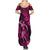 Hawaii Hula Girl Summer Maxi Dress Polynesian Pattern Pink Version LT01 - Polynesian Pride