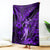 Hawaii Hula Girl Blanket Hibiscus Hawaii Tribal Tattoo Purple Version LT01 Purple - Polynesian Pride