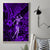 Hawaii Hula Girl Canvas Wall Art Hibiscus Hawaii Tribal Tattoo Purple Version LT01 - Polynesian Pride