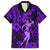 Hawaii Hula Girl Family Matching Long Sleeve Bodycon Dress and Hawaiian Shirt Hibiscus Hawaii Tribal Tattoo Purple Version LT01 Dad's Shirt - Short Sleeve Purple - Polynesian Pride