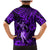 Hawaii Hula Girl Family Matching Mermaid Dress and Hawaiian Shirt Hibiscus Hawaii Tribal Tattoo Purple Version LT01 - Polynesian Pride