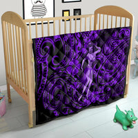 Hawaii Hula Girl Quilt Hibiscus Hawaii Tribal Tattoo Purple Version LT01 - Polynesian Pride