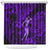 Hawaii Hula Girl Shower Curtain Hibiscus Hawaii Tribal Tattoo Purple Version LT01 Purple - Polynesian Pride