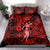 Hawaii Hula Girl Bedding Set Hibiscus Hawaii Tribal Tattoo Red Version LT01 - Polynesian Pride