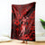 Hawaii Hula Girl Blanket Hibiscus Hawaii Tribal Tattoo Red Version LT01 Red - Polynesian Pride