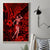 Hawaii Hula Girl Canvas Wall Art Hibiscus Hawaii Tribal Tattoo Red Version LT01 - Polynesian Pride