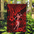 Hawaii Hula Girl Garden Flag Hibiscus Hawaii Tribal Tattoo Red Version LT01 Garden Flag Red - Polynesian Pride