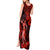 Hawaii Hula Girl Tank Maxi Dress Hibiscus Hawaii Tribal Tattoo Red Version LT01 - Polynesian Pride