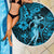 Hawaii Hula Girl Beach Blanket Hibiscus Hawaii Tribal Tattoo Sky Blue Version LT01 - Wonder Print Shop