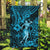 Hawaii Hula Girl Garden Flag Hibiscus Hawaii Tribal Tattoo Sky Blue Version LT01 Garden Flag Blue - Polynesian Pride