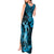 Hawaii Hula Girl Tank Maxi Dress Hibiscus Hawaii Tribal Tattoo Sky Blue Version LT01 - Polynesian Pride