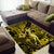 Hawaii Hula Girl Area Rug Hibiscus Hawaii Tribal Tattoo Yellow Version LT01 - Polynesian Pride