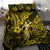 Hawaii Hula Girl Bedding Set Hibiscus Hawaii Tribal Tattoo Yellow Version LT01 - Polynesian Pride