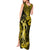 Hawaii Hula Girl Tank Maxi Dress Hibiscus Hawaii Tribal Tattoo Yellow Version LT01 - Polynesian Pride