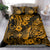 Hawaii Pineapple Bedding Set Paradise Flowers Pacific With Gold Polynesian Tribal LT01 - Polynesian Pride