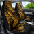 Hawaii Pineapple Car Seat Cover Paradise Flowers Pacific With Gold Polynesian Tribal LT01 - Polynesian Pride