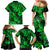 Hawaii Pineapple Family Matching Mermaid Dress and Hawaiian Shirt Paradise Flowers Pacific With Green Polynesian Tribal LT01 - Polynesian Pride