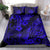 Hawaii Pineapple Bedding Set Paradise Flowers Pacific With Navy Blue Polynesian Tribal LT01 - Polynesian Pride