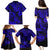 Hawaii Pineapple Family Matching Puletasi Dress and Hawaiian Shirt Paradise Flowers Pacific With Navy Blue Polynesian Tribal LT01 - Polynesian Pride