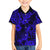 Hawaii Pineapple Family Matching Puletasi Dress and Hawaiian Shirt Paradise Flowers Pacific With Navy Blue Polynesian Tribal LT01 Son's Shirt Blue - Polynesian Pride