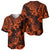 Hawaii Pineapple Baseball Jersey Paradise Flowers Pacific With Orange Polynesian Tribal LT01 - Polynesian Pride