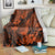 Hawaii Pineapple Blanket Paradise Flowers Pacific With Orange Polynesian Tribal LT01 - Polynesian Pride