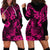 Hawaii Pineapple Hoodie Dress Paradise Flowers Pacific With Pink Polynesian Tribal LT01 - Polynesian Pride