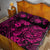 Hawaii Pineapple Quilt Bed Set Paradise Flowers Pacific With Pink Polynesian Tribal LT01 - Polynesian Pride