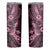 Hawaii Pineapple Skinny Tumbler Paradise Flowers Pacific With Pink Polynesian Tribal