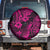 Hawaii Pineapple Spare Tire Cover Paradise Flowers Pacific With Pink Polynesian Tribal LT01 - Polynesian Pride