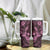 Hawaii Pineapple Tumbler With Handle Paradise Flowers Pacific With Pink Polynesian Tribal