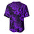 Hawaii Pineapple Baseball Jersey Polynesian Pattern Purple Version LT01 - Polynesian Pride