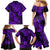 Hawaii Pineapple Family Matching Mermaid Dress and Hawaiian Shirt Polynesian Pattern Purple Version LT01 - Polynesian Pride