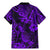 Hawaii Pineapple Family Matching Mermaid Dress and Hawaiian Shirt Polynesian Pattern Purple Version LT01 - Polynesian Pride