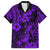 Hawaii Pineapple Family Matching Off Shoulder Long Sleeve Dress and Hawaiian Shirt Polynesian Pattern Purple Version LT01 Dad's Shirt - Short Sleeve Purple - Polynesian Pride