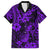 Hawaii Pineapple Family Matching Short Sleeve Bodycon Dress and Hawaiian Shirt Polynesian Pattern Purple Version LT01 Dad's Shirt - Short Sleeve Purple - Polynesian Pride