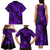 Hawaii Pineapple Family Matching Tank Maxi Dress and Hawaiian Shirt Polynesian Pattern Purple Version LT01 - Polynesian Pride