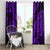 Hawaii Pineapple Window Curtain Polynesian Pattern Purple Version LT01 - Polynesian Pride