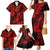 Hawaii Pineapple Family Matching Mermaid Dress and Hawaiian Shirt Polynesian Pattern Red Version LT01 - Polynesian Pride