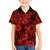 Hawaii Pineapple Family Matching Off Shoulder Short Dress and Hawaiian Shirt Polynesian Pattern Red Version LT01 Son's Shirt Red - Polynesian Pride